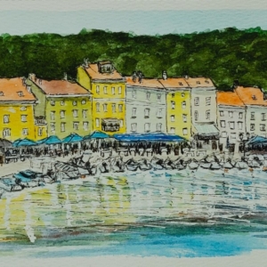 Am Stadthafen von Cres