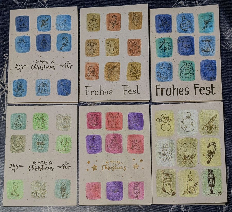 6 Weihnachtskarten
