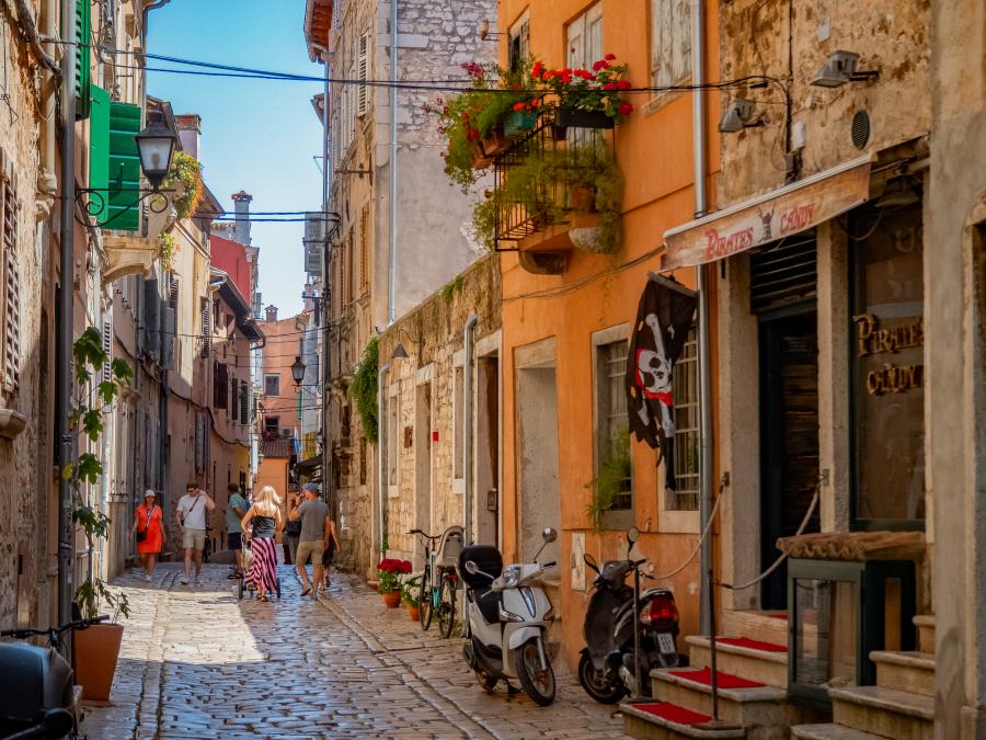 In den Gasse von Rovinj