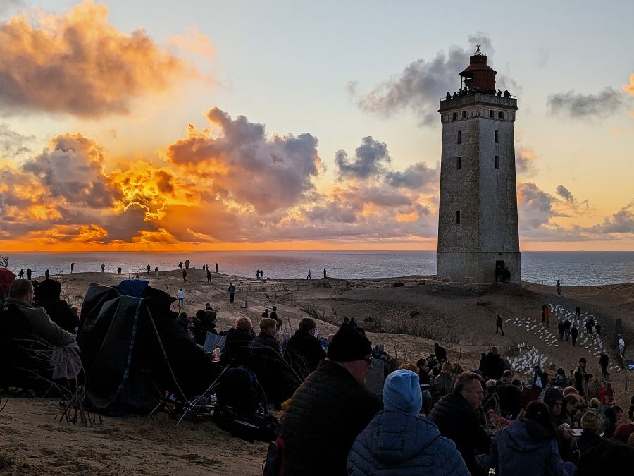 Sonnenuntergang am Knude