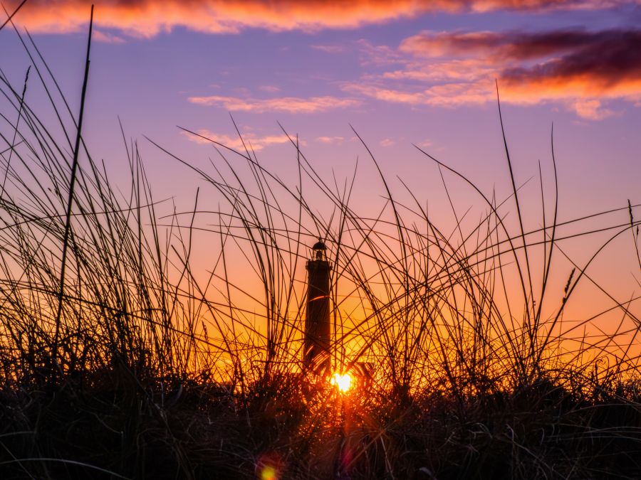 Sonnenuntergang am gra Fyr